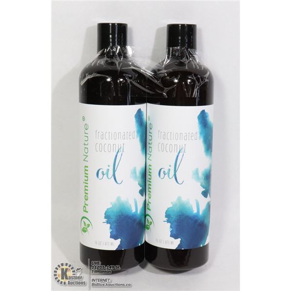 2 BOTTLES OF PREMIUM NATURE FRACTIONATED COCONUT