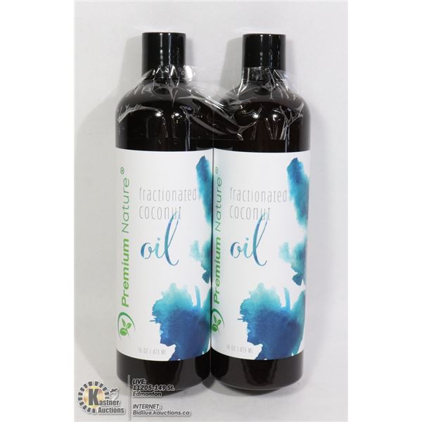 2 BOTTLES OF PREMIUM NATURE FRACTIONATED COCONUT