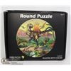 Image 1 : 1000PC ROUND DINOSAUR PUZZLE