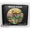 Image 1 : 1000PC ROUND DINOSAUR PUZZLE