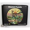 Image 1 : 1000PC ROUND DINOSAUR PUZZLE