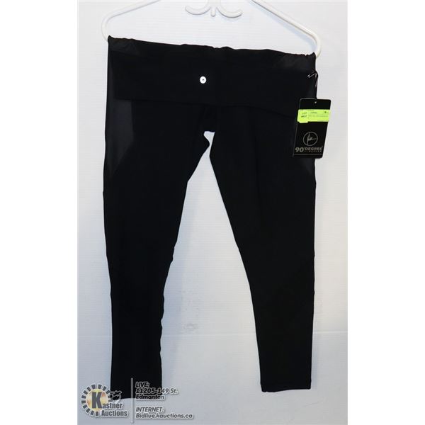 NEW 90 DEGREE BLACK LEGGINGS SIZE LARGE