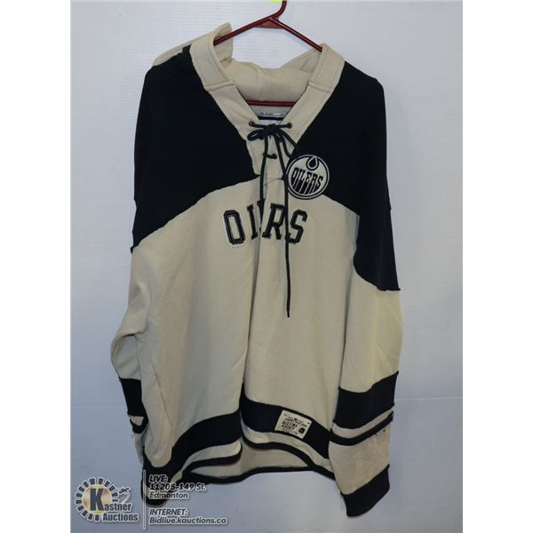 VINTAGE OLD TIME EDMONTON OILER NHL JERSEY XL