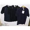 Image 1 : LOT OF 3 SIZE MEDIUM GOLF SHIRTS - VARIOUS COLOURS
