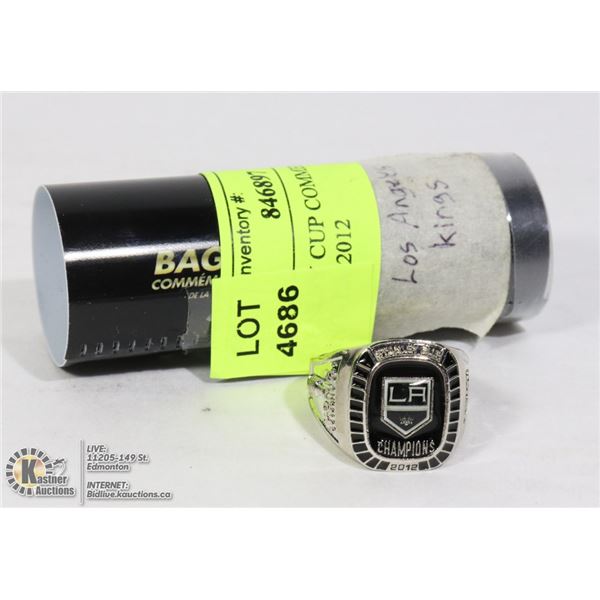 STANLEY CUP COMMEMORATIVE RING- LA 2012