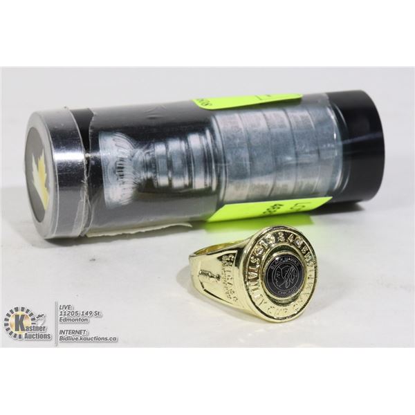 STANLEY CUP COMMEMORATIVE RING- CHICAGO 1934