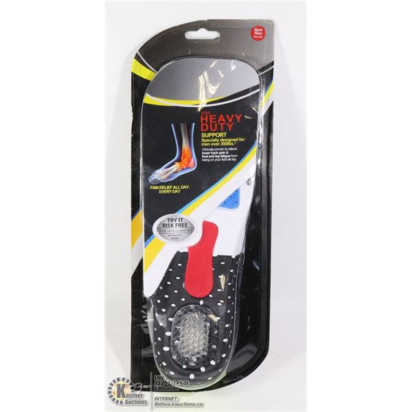NEW MENS ADJUSTABLE SIZE SHOCK GUARD INSOLES