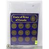 Image 1 : COAT OF ARMS OF CANADA TOKENS IN DISPLAY