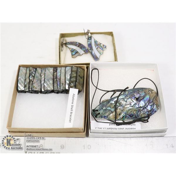 ABALONE SILVER EARRINGS 925, ABALONE SHELL