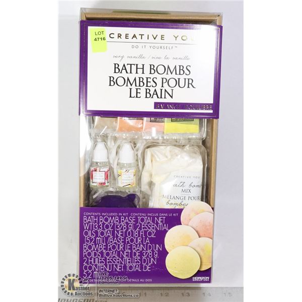 NEW VERY VANILLA MAKE YOUR OWN BATH BOMB SET