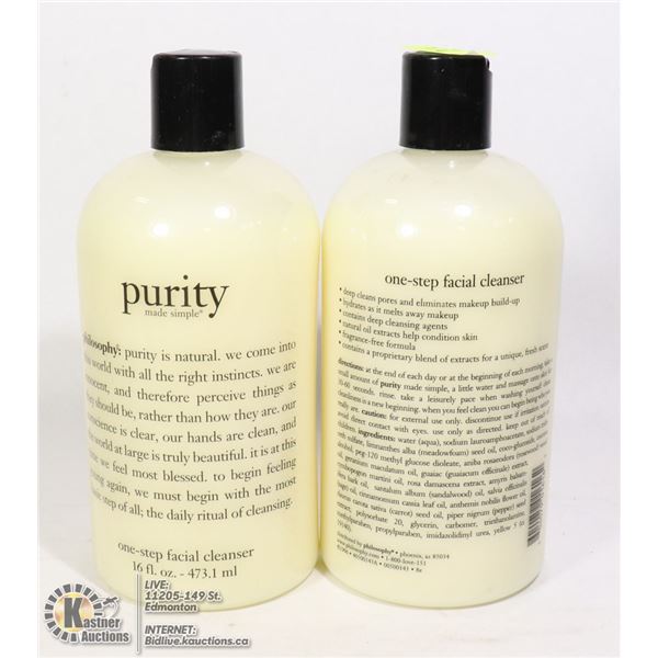 TWO BOTTLES OF PURITY ONE STEP FACIAL CLEANSER