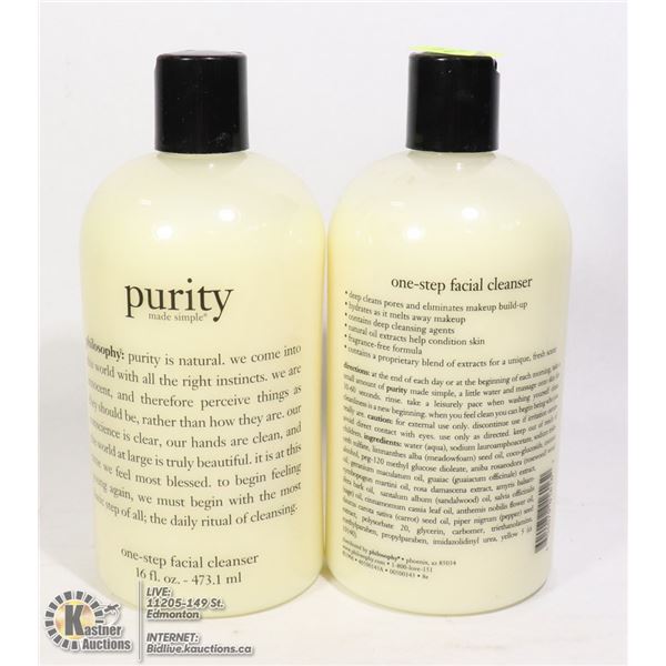 TWO BOTTLES OF PURITY ONE STEP FACIAL CLEANSER