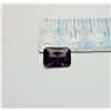Image 1 : 4)  EMERALD CUT 23.7 CT DEEP PURPLE AMETHYST