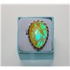 Image 1 : 23)  YELLOW FIRE AUSTRALIAN OPAL RING SET
