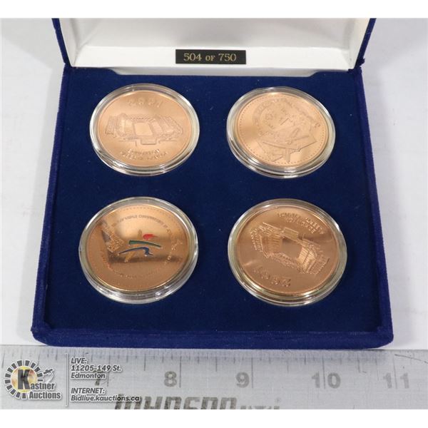 2001 IAAF WORLD ATHLETIC MEDAL X4 SET