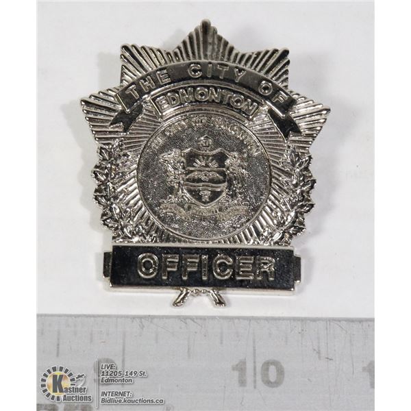VINTAGE CITY OF EDMONTON OFFICER BADGE