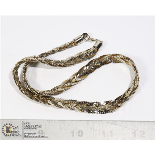 VINTAGE 19" HERRINGBONE NECKLACE