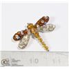 Image 1 : VINTAGE DRAGON FLY BROOCH WITH EARRINGS