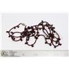 Image 1 : GARNET NECKLACE 42" WITH FISH HOOK CLASP