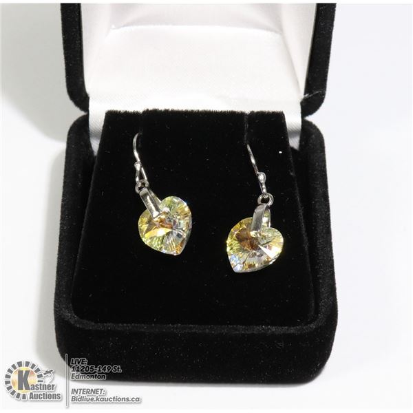 STERLING SILVER CZ DIAMOND EARRINGS NEW