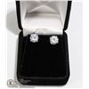 Image 1 : STERLING SILVER CZ DIAMOND EARRINGS NEW