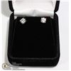 Image 1 : STERLING SILVER CZ DIAMOND EARRINGS NEW