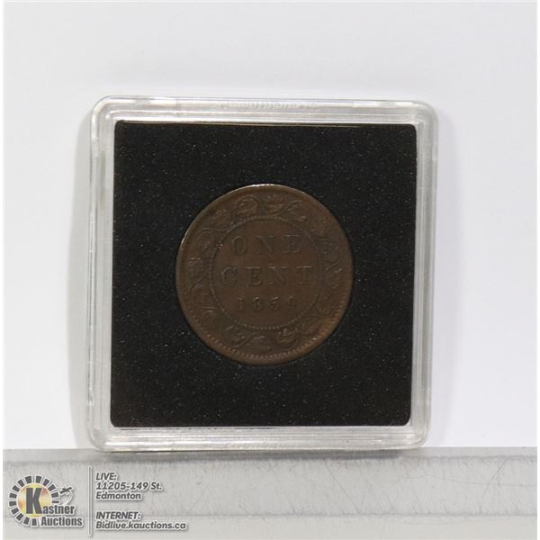 1859 VICTORIAN CANADIAN LARGE CENT