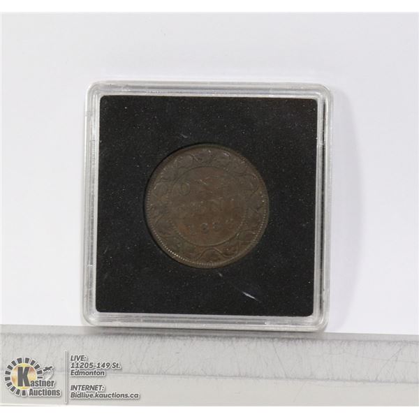 1886 VICTORIAN CANADIAN LARGE CENT OB 2