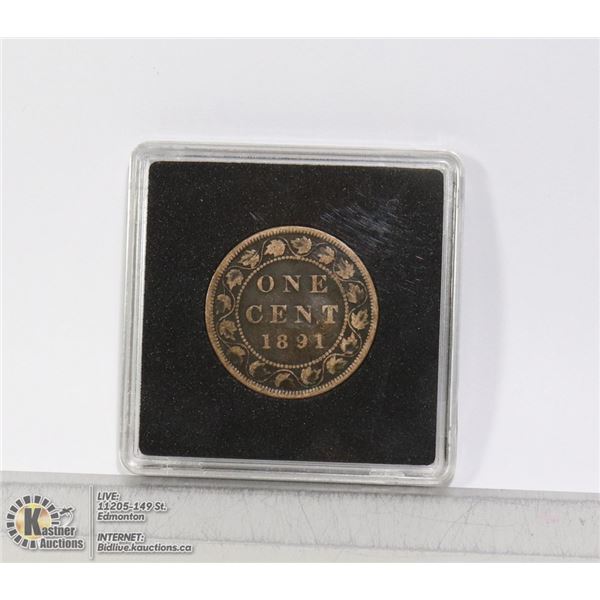 1891 LARGE LEAVES LARGE DATE OB 2 LARGE CENT