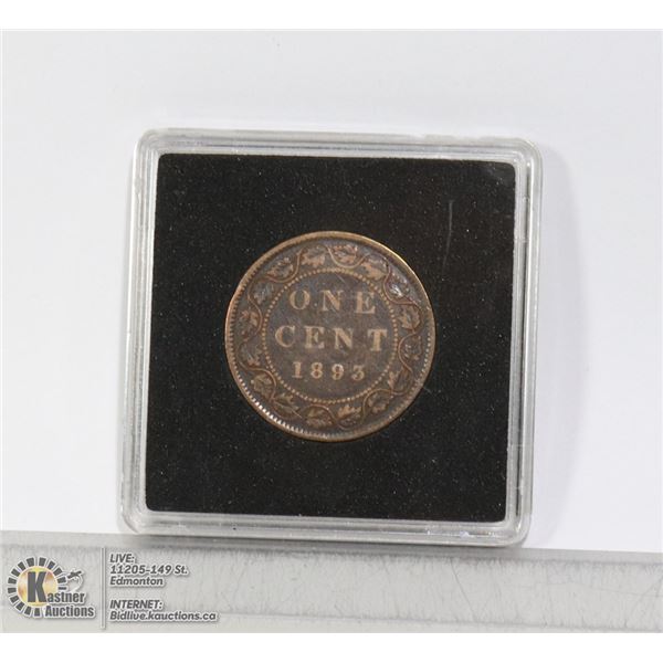1893 VICTORIAN CANADIAN LARGE CENT