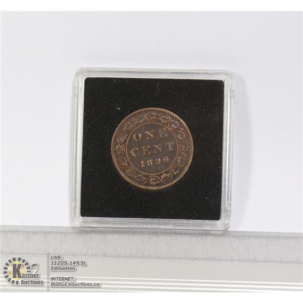 1896 NEAR 6 VARIETY VICTORIAN CANADIAN LARGE CENT