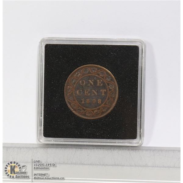 1898H VICTORIAN CANADIAN LARGE CENT LOWER MINTAGE
