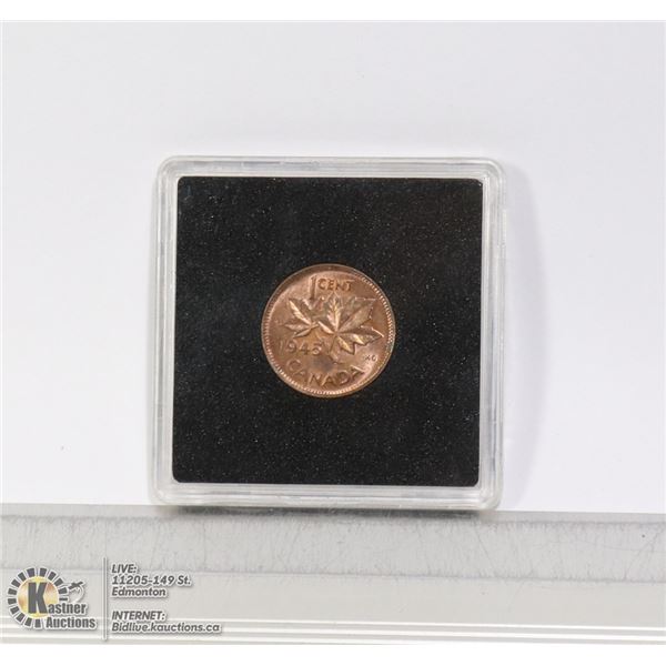 1945 MINT UNCIRCULATED  GEORGE VI 1 CENT