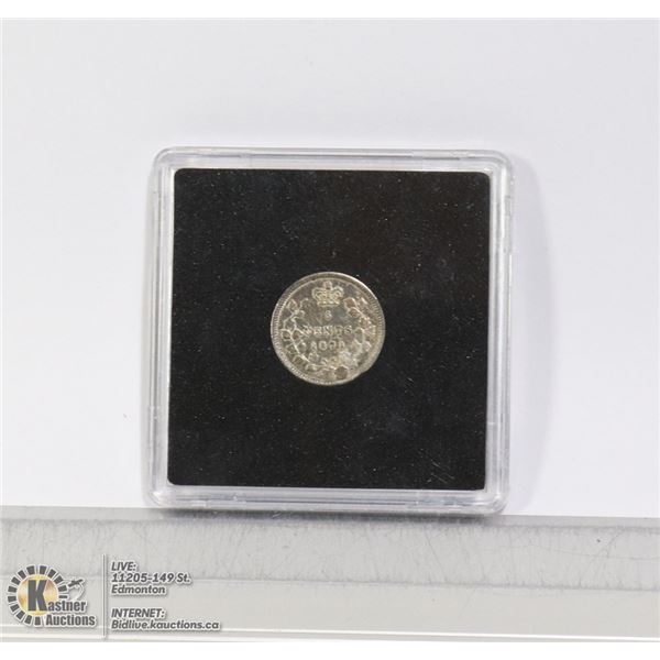 1871 CANADIAN SILVER VICTORIAN "FISHSCALE 5C"