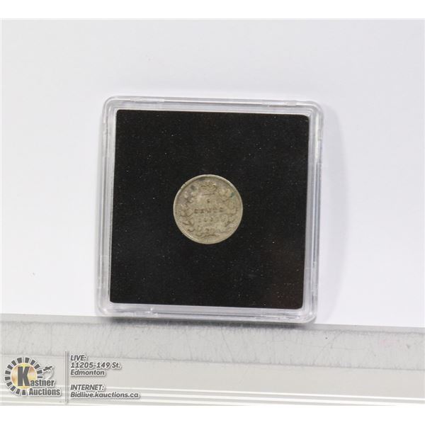 1901 CANADIAN SILVER VICTORIAN "FISHSCALE 5C"