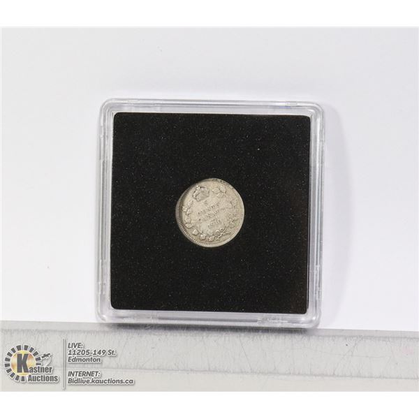 1910 EDWARDIAN CANADIAN SILVER "FISHSCALE 5C"