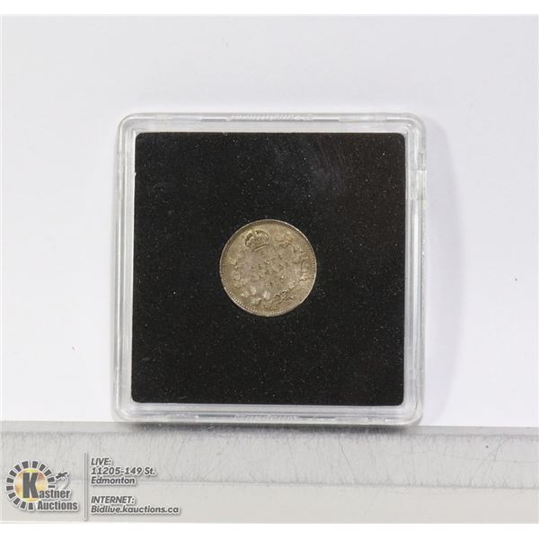 1917 GEORGE V CANADIAN SILVER "FISHSCALE 5C"