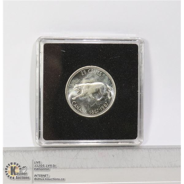 1967 CENTENNIAL QUARTER, BRILLIANT MINT STATE