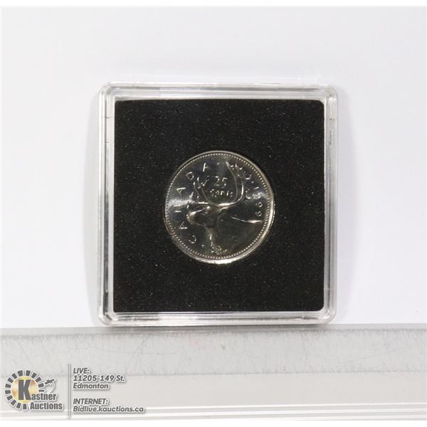 RARE 1999-P CANADIAN 25 CENT COIN UNCIRCULATED