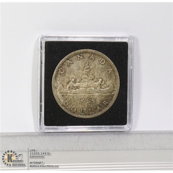 MINT STATE 1965 SM BEADS POINTED 5 SILVER DOLLAR