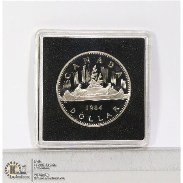 1984 CANADIAN VOYAGEUR DOLLAR PROOF FROSTED FINISH
