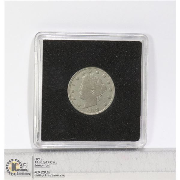 1908 HIGHER GRADE USA LIBERTY HEAD 5 CENT