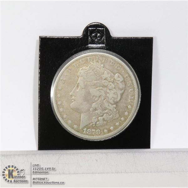 1878 USA SILVER MORGAN DOLLAR COIN
