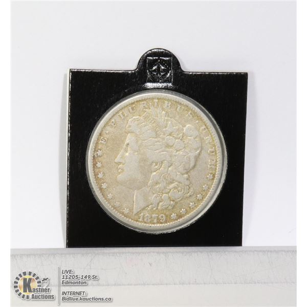 1879 USA SILVER MORGAN DOLLAR COIN