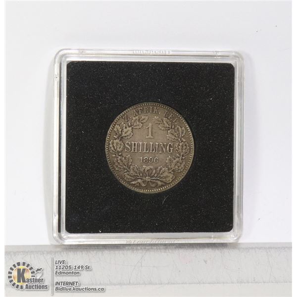 1898 SOUTH AFRICA SILVER 1 SHILLING COIN