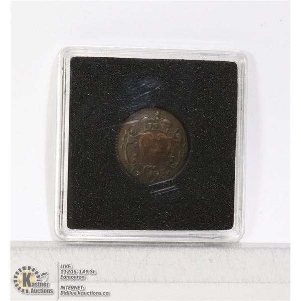 AUSTRIA 1765 1 DUIT COIN. MARIA THERESA