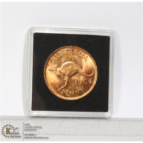 1964 AUSTRALIA LARGE CENT GEM UNCIRCULATED