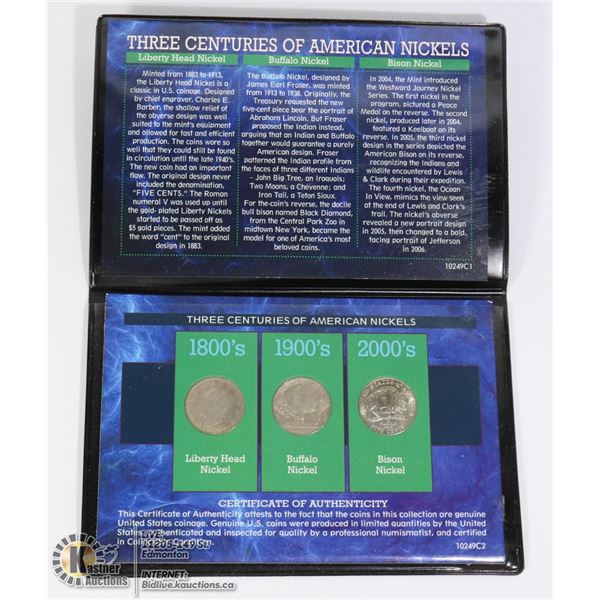 1800'S TO 2000'S USA B NICKEL SET OF COINS