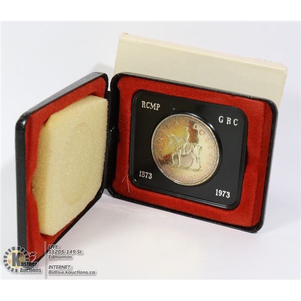 1873-1973 SILVER CANADA RCMP $1 COIN