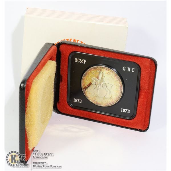 1873-1973 SILVER CANADA RCMP $1 COIN